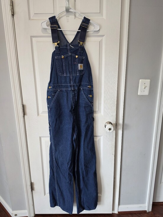 Carhartt Other - Vintage Carhartt Denim Overalls Dark Wash Men’s Size 32x32 Utility Bib